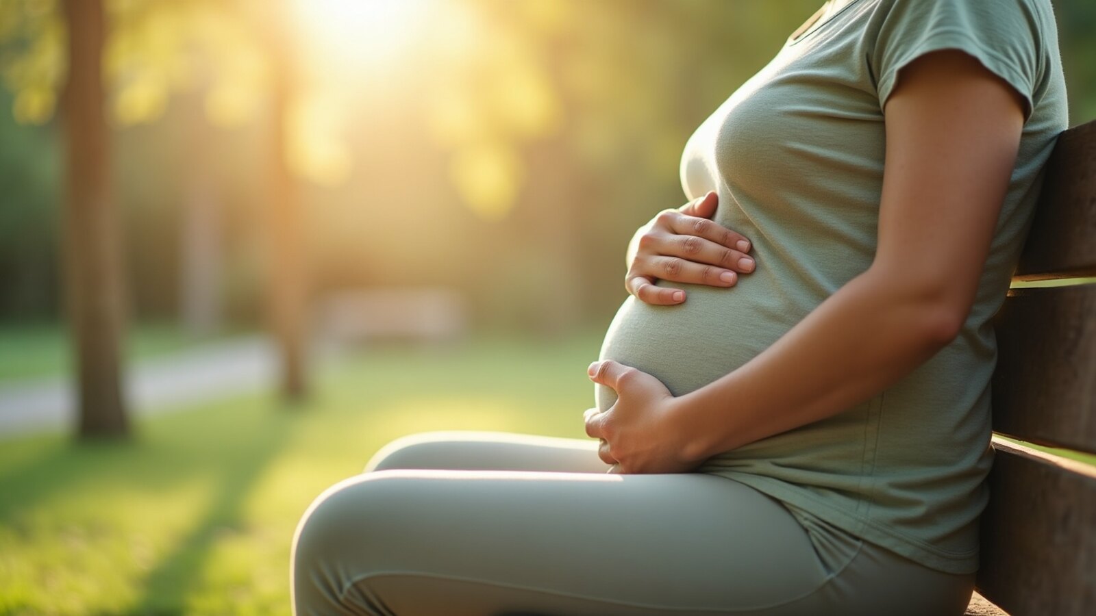 Personne respirant lentement en plein air pour apaiser le stress